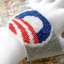 Obama - Beadwoven Peyote Cuff