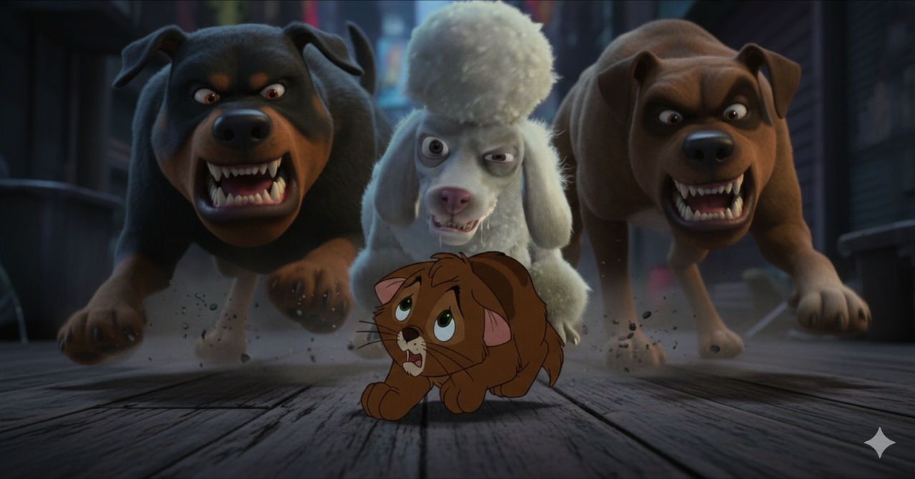 Toto Raber Monty, Jacques and Raber Chases Oliver by Almendare on DeviantArt