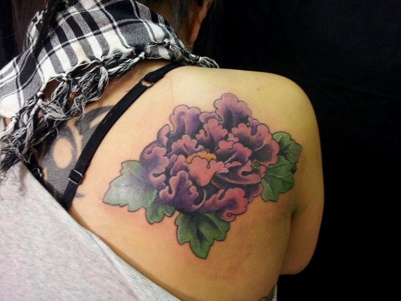 Traditional Peony Tattoo by jadedxink on DeviantArt Traditional Peony Tattoo by jadedxink on DeviantArt