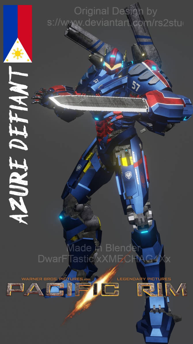 Azure Deviant (PACIFIC RIM\BLENDER) Azure Defiant! by xXMECHAG4Xx on DeviantArt