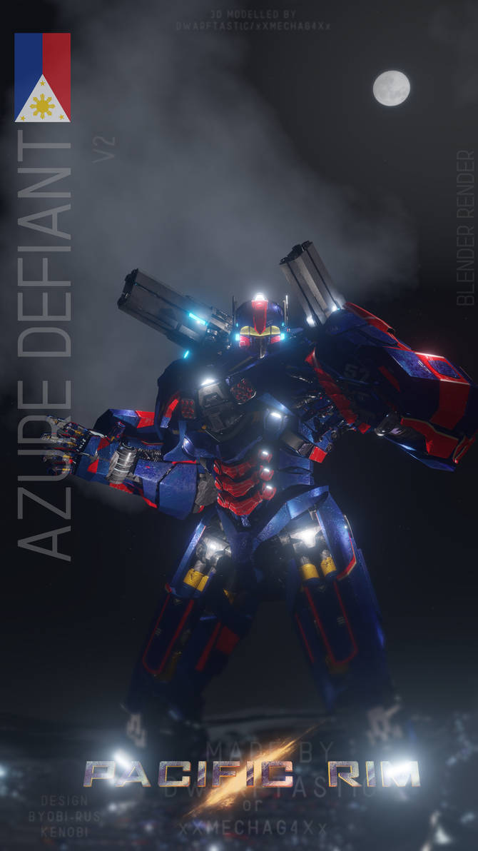 Azure Deviant (Blender) Azure Defiant V2! by xXMECHAG4Xx on DeviantArt
