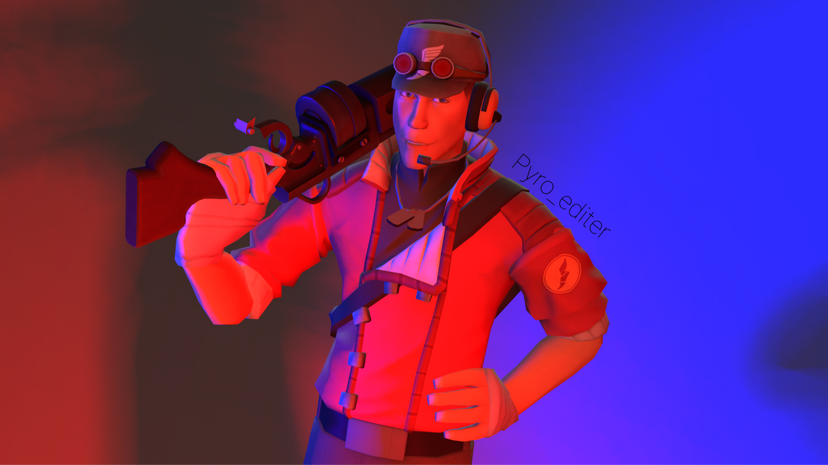 Red and Blue : Scout by Pyroediter on DeviantArt