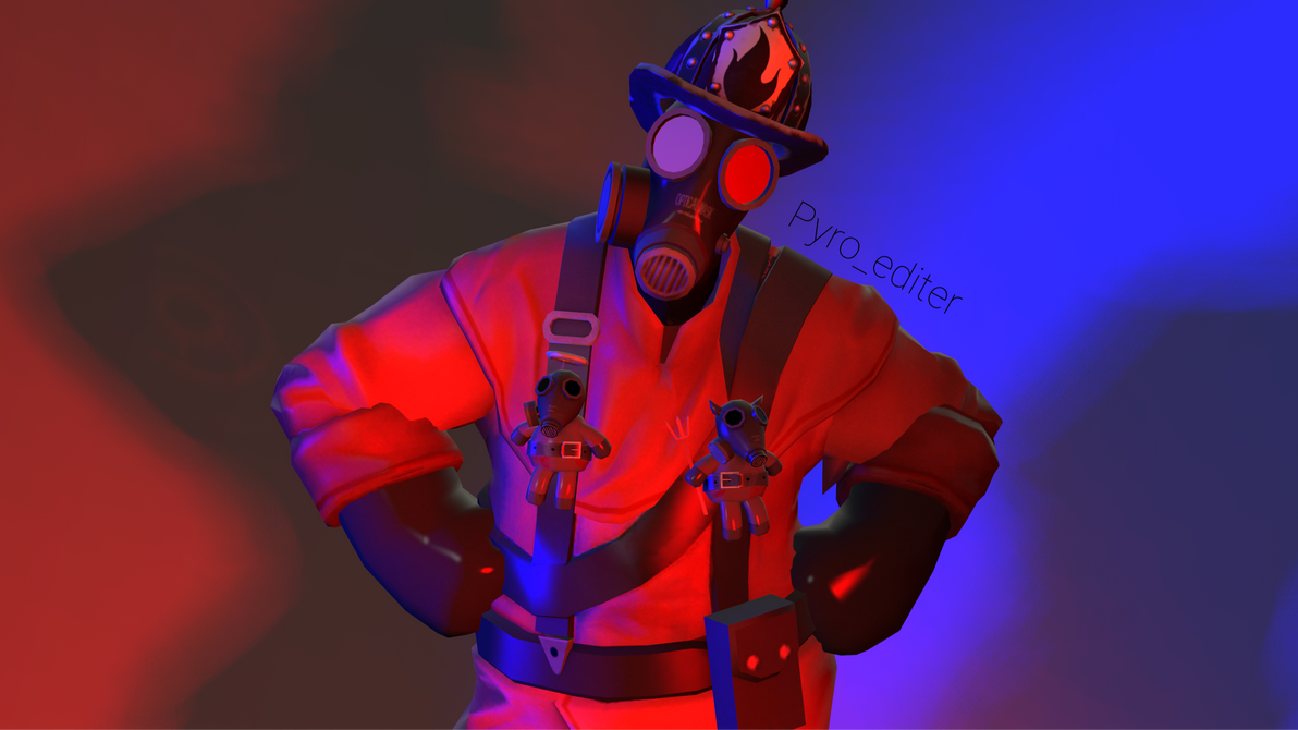 Red and Blue : Pyro by Pyroediter on DeviantArt