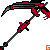 [Pixel Art] RWBY - Ruby's Scythe