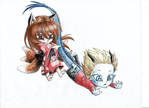 Anime Banzai 2012 submission 3: Chibis by DarkenedDaybreak