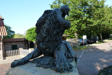 Lion statue stock