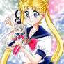 Usagi with Sailor Moon Doll Drawing