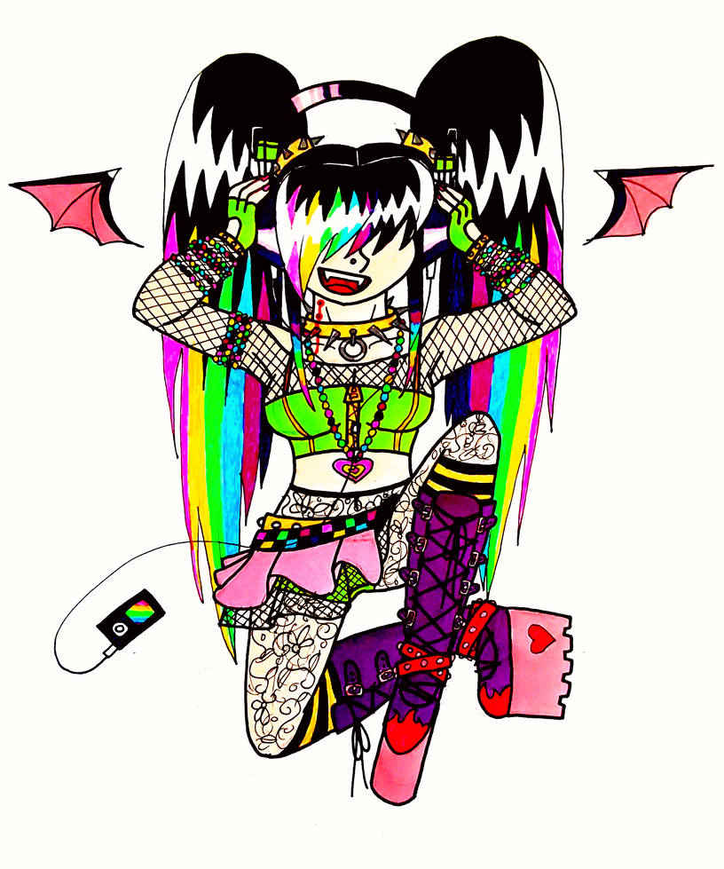 Raver Vampire by NeokandisHardcoreArt on DeviantArt