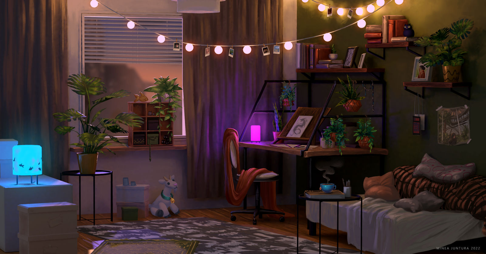 Very cozy room - closeup by Minjuart on DeviantArt
