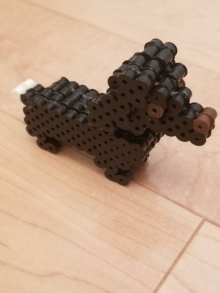 3D perler bead dog by Teddie3378 on DeviantArt 3D perler bead dog by Teddie3378 on DeviantArt