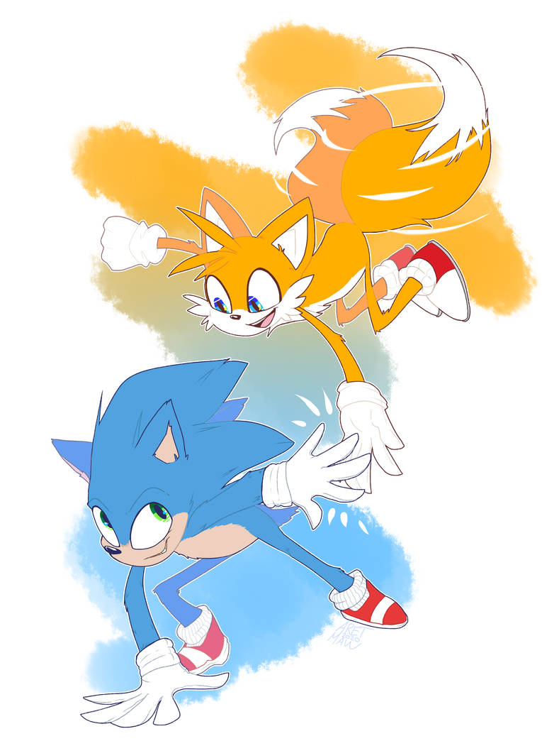 Sonic and Tails by AretMaw on DeviantArt