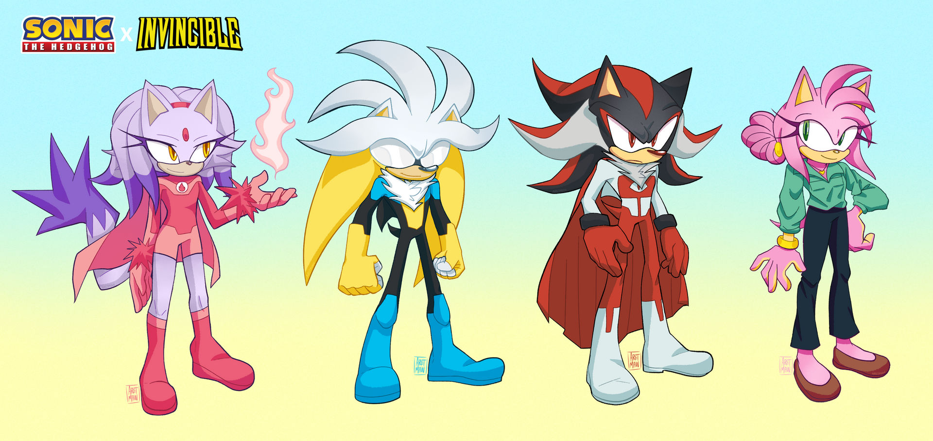 Au Designes Sonic x Invincible AU Designs by AretMaw on DeviantArt