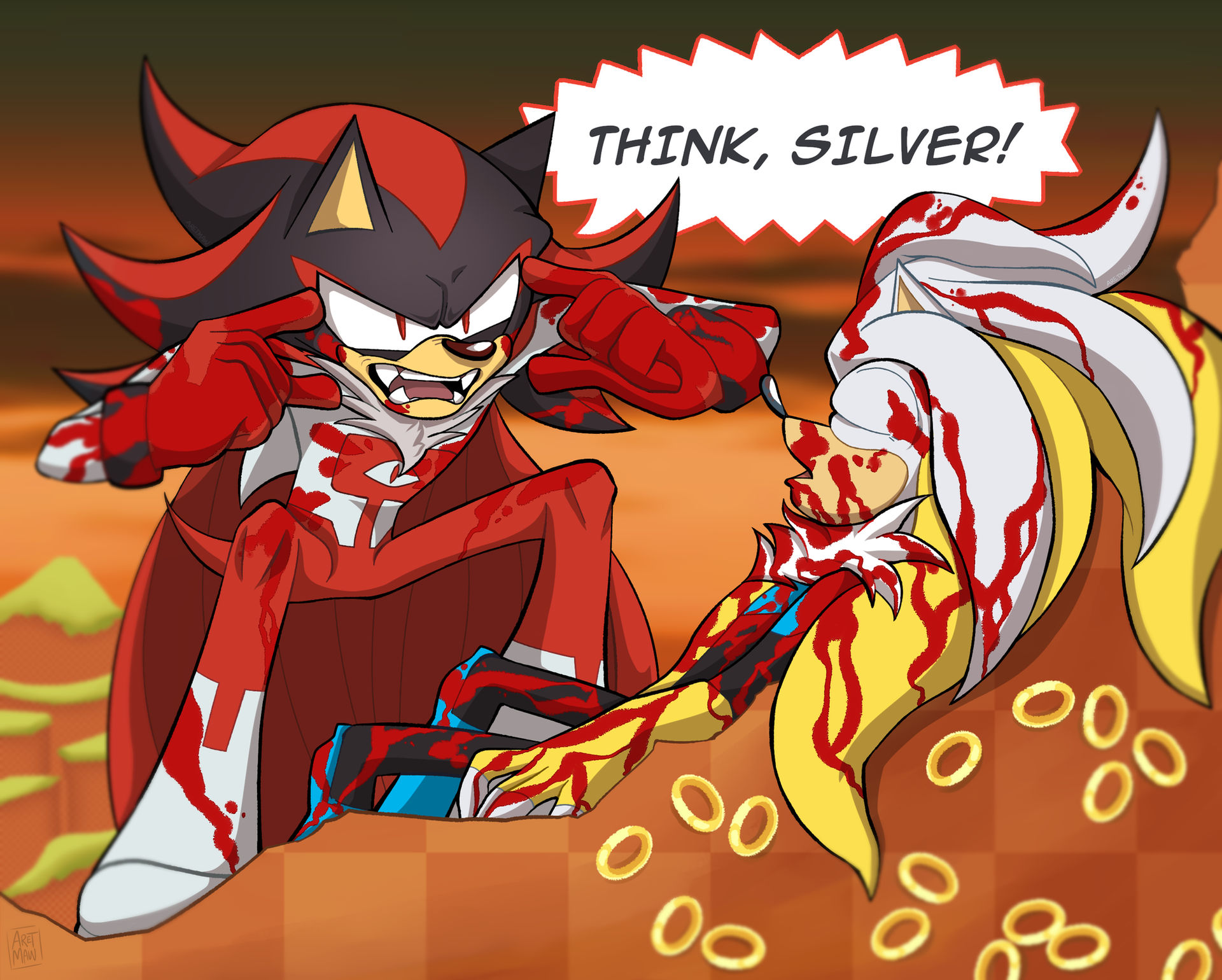 Think Silver Think THINK, SILVER! (Sonic x Invincible AU) by AretMaw on DeviantArt