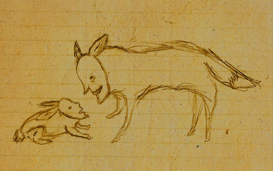 fox and rabbit