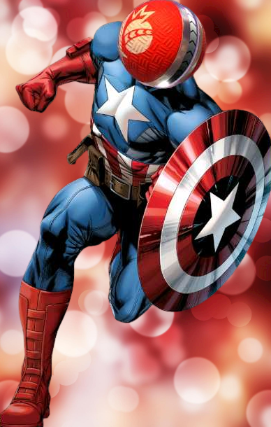 Basic Ball: Captain America by Elidoger on DeviantArt
