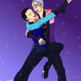 Viktor and Yuuri dance