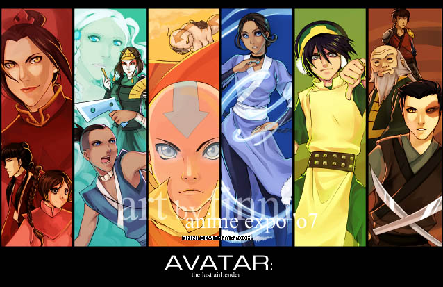 Anime Poster Watercolor Manga Art OC-678 Avatar Cartoon Avatar The Last Airbender Avatar Poster Anime Aang Avatar Avatar Art
