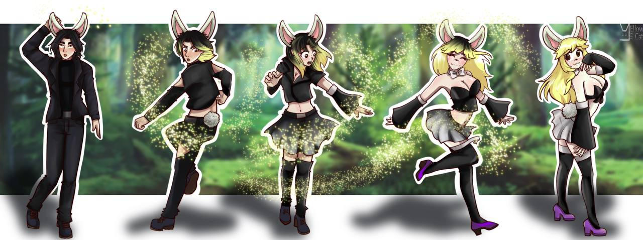 Fluffy Rabbit Oc Bunny OC by YellowCatArt98 on DeviantArt