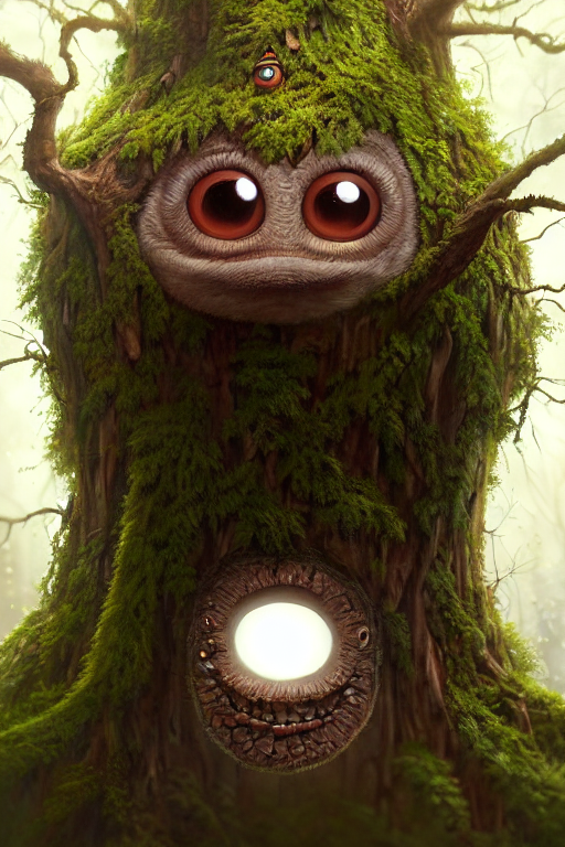 Anthropomorphic cute tree by lorenzoCardoso on DeviantArt