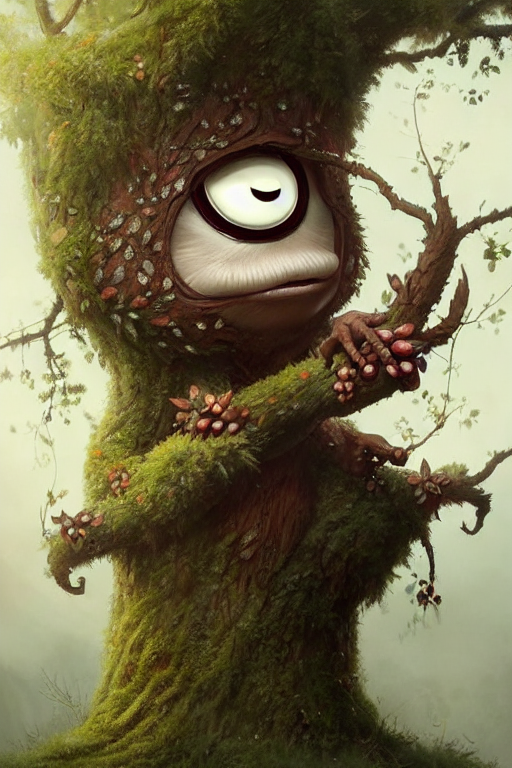 Anthropomorphic cute tree by lorenzoCardoso on DeviantArt