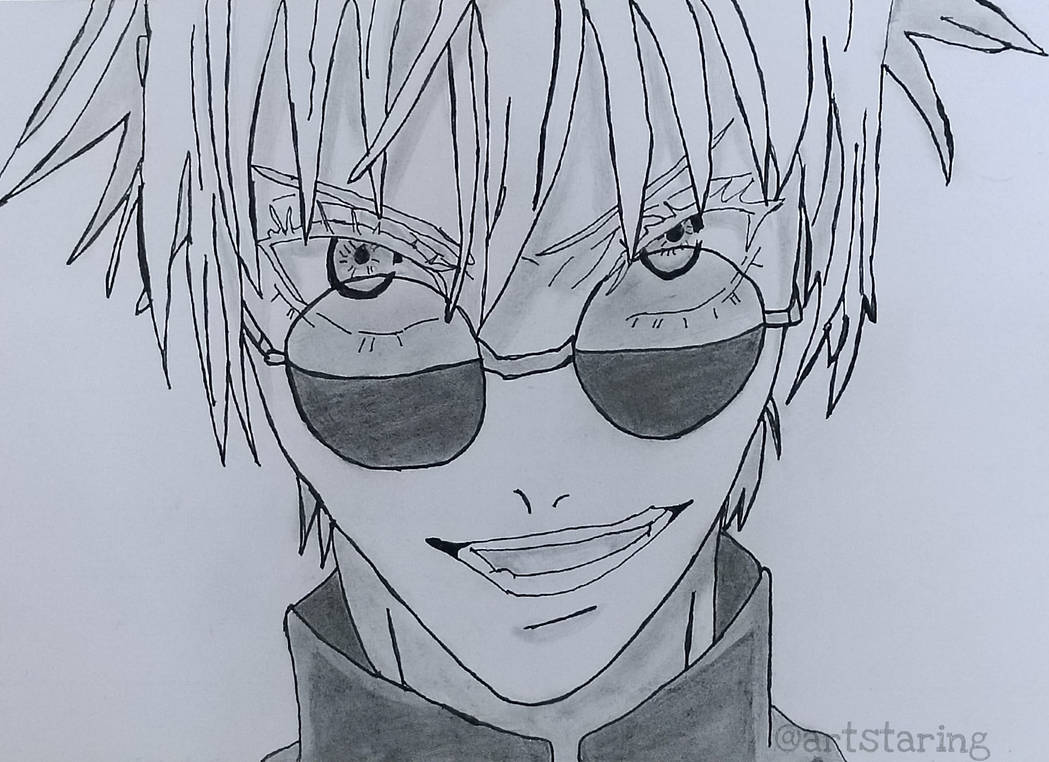 Gojo Drawing by Artstaring on DeviantArt