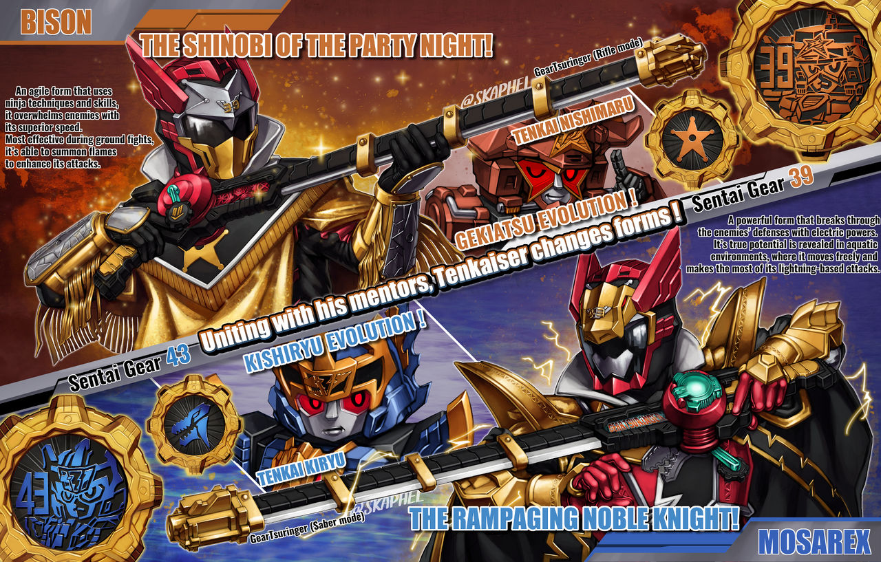 Tenkaiser Weapon Tenkaiser ! Starnin Form ! Ryusoul Form ! by Skaphel on DeviantArt