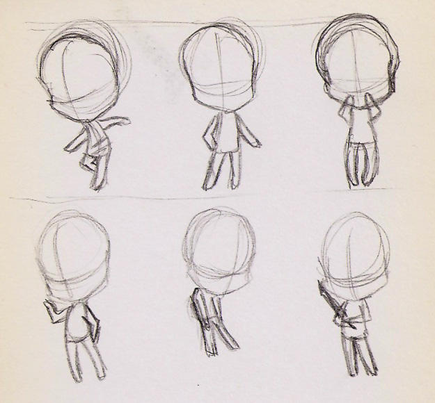 Chibi Pose Practice by tsukino-hikaru on DeviantArt