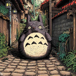 When you stumble upon Totoro in an alleyway in JP