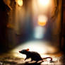 Speed Paint - Rat in an alleyway