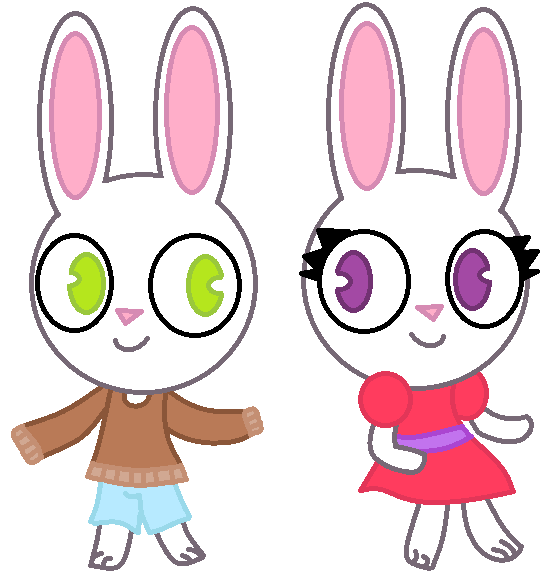 Coco Y Rabi coco and cucy the rabbit twins (PNG) by nayira12 on DeviantArt