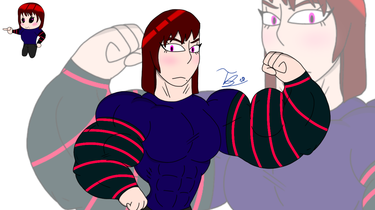 My New Muscle Female Oc by Beefy-tacklebuffbot on DeviantArt
