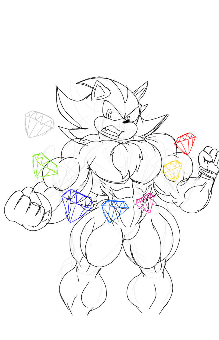Arshadow Buff WIP Buff Shadow the hedgehog muscle growth 1/3 by Beefy-tacklebuffbot ...