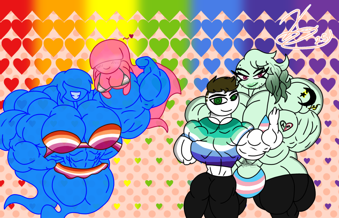 Lgbt Muscle TB OC Pride Month Muscles 2025 by Beefy-tacklebuffbot on DeviantArt