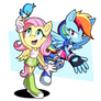 Rainbow Dash and Fluttershy The Pegasus