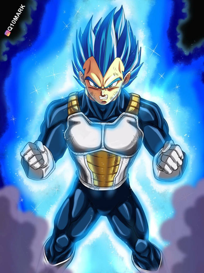 Vegeta Super Sayajin Blue Full Power ( desenho) by DaishinkanART on  DeviantArt