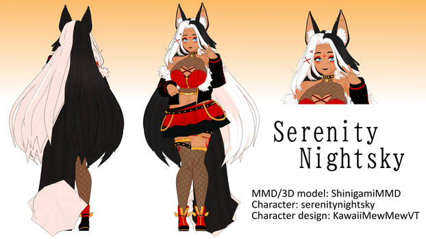 [MMD model commission] Serenity Nightsky [VTuber]