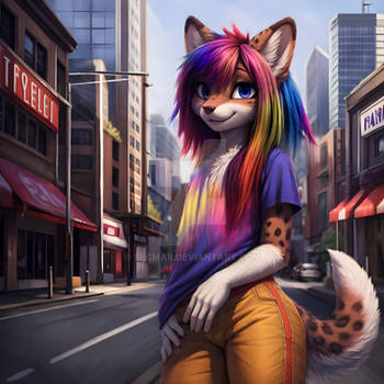 [Open] Adoptable - Cute Colorful City Dog