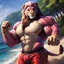 [Closed] Adoptable - Buff Pink Lion