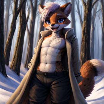 Snowy Forest Marten