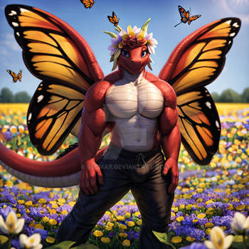 [Open] Adoptable - Butterfly Dragon