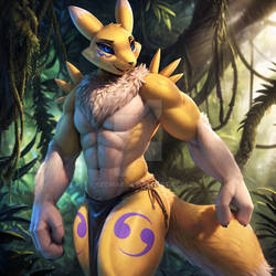 [Open] Adoptable - Tribal Renamon