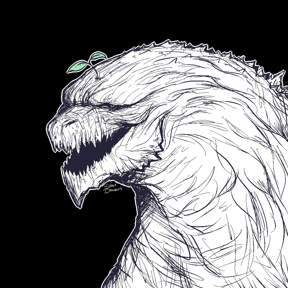 Godzilla Earth Sketch by SpaceDragon14 on DeviantArt