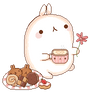 Animated Molang with Desserts