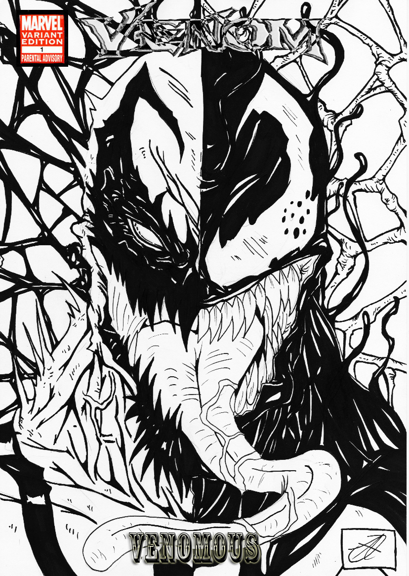 anti venom vs venom b w cover