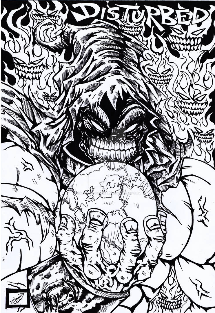 Disturbed Black And White by darkartistdomain on DeviantArt