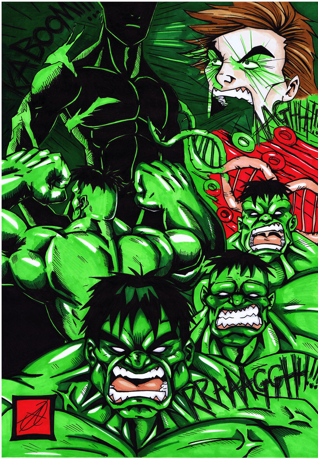 Hulk Rebirth birth of the Hulk redo colour by darkartistdomain on DeviantArt