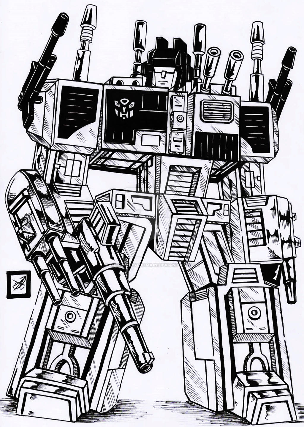 transformers g1 Metroplex Inked by darkartistdomain on DeviantArt
