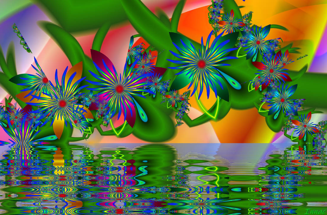 Rainbow garden by innac on DeviantArt