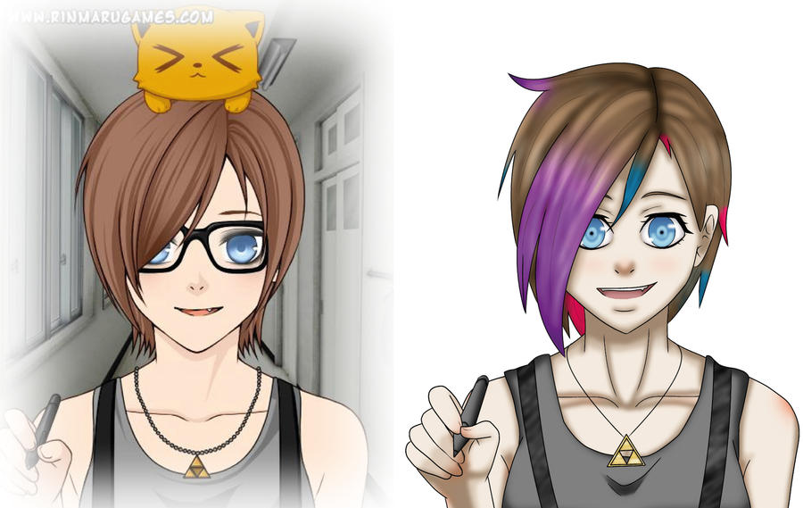 Me : Rinmaru's game version - My drawing's version by YunemaDraw on ...