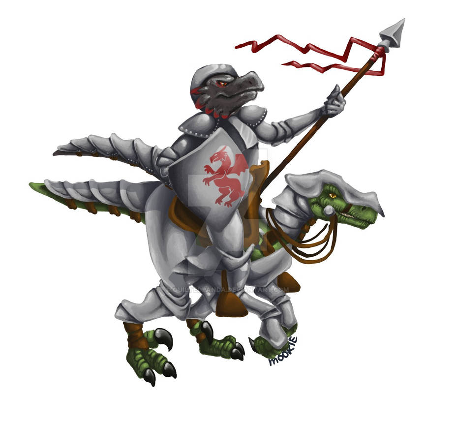 A Kobold and his Raptor by QuiltedPanda on DeviantArt